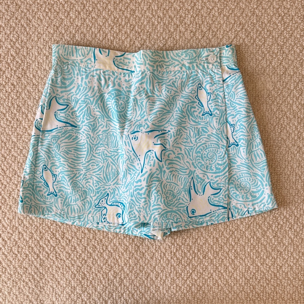Lilly Pulitzer - Blue and White Patterned Skort